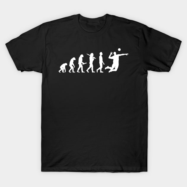 Funny Volleyball Evolution Gift For Volleyball Players T-Shirt by OceanRadar